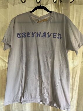 Greyhaven band Tee — side Large